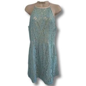 Pale Blue Lace Dress Junior's Size Large